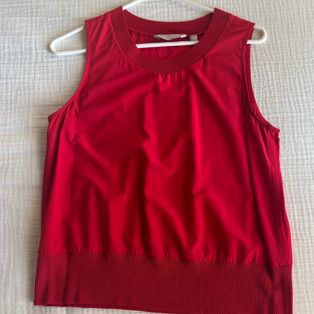 Athleta Bright Red Sleeveless Tank